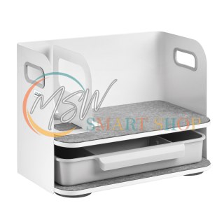 Organizer biurkowy z szufladą Ergo Office, biały, max. 10kg, ER-440