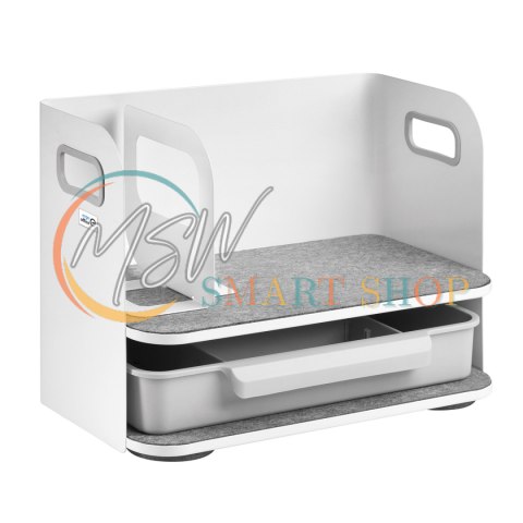 Organizer biurkowy z szufladą Ergo Office, biały, max. 10kg, ER-440