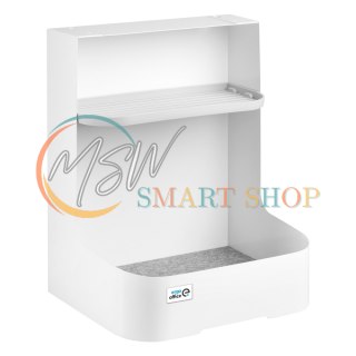 Pojemnik podbiurkowy / organizer z półką na akcesoria Ergo Office, biały, max. 5kg, ER-442