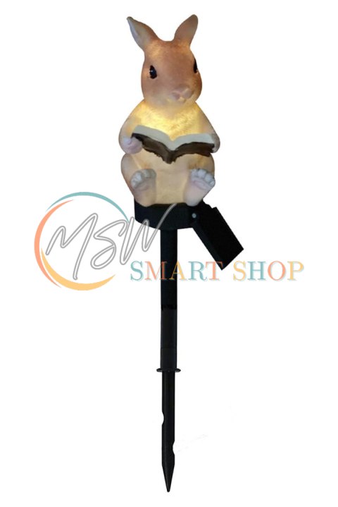 ZD50R Lampa solarna led królik z książką ZD50R Lampa solarna led królik z książką