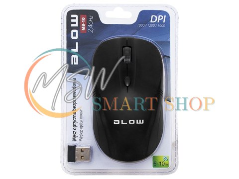 84-002# Mysz optyczna bezprzewodowa blow mb-10 czarna 84-002# Mysz optyczna bezprzewodowa blow mb-10 czarna