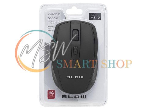 84-006# Mysz optyczna bezprzewodowa blow mb-12 czarna 84-006# Mysz optyczna bezprzewodowa blow mb-12 czarna