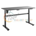 Biurko elektryczne Ergo Office, regulacja wys, szary, max wys 118cm 50 kg - z blatem do pracy stojąco siedzącej, ER-434
