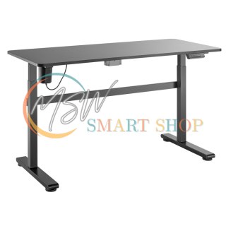 Biurko elektryczne Ergo Office, regulacja wys, szary, max wys 118cm 50 kg - z blatem do pracy stojąco siedzącej, ER-434