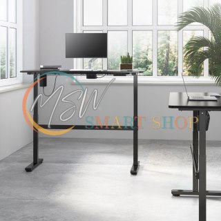 Biurko elektryczne Ergo Office, regulacja wys, szary, max wys 118cm 50 kg - z blatem do pracy stojąco siedzącej, ER-434