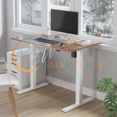 Biurko elektryczne regulacja wys. Ergo Office, max wys 123cm, max - 70 kg, bez blatu do pracy stojąco siedzącej, białe, ER-403W