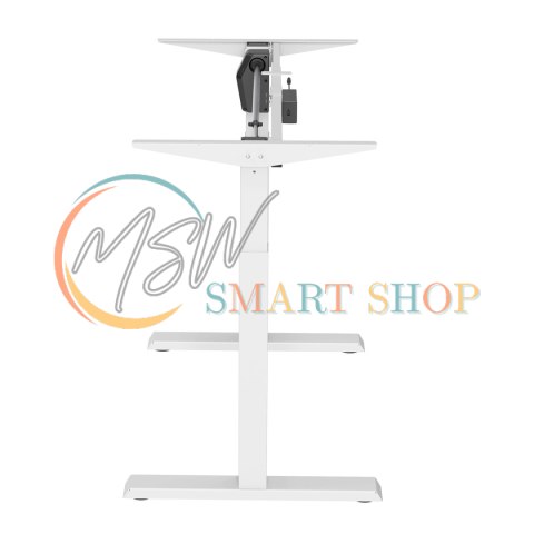 Biurko elektryczne regulacja wys. Ergo Office, max wys 123cm, max - 70 kg, bez blatu do pracy stojąco siedzącej, białe, ER-403W
