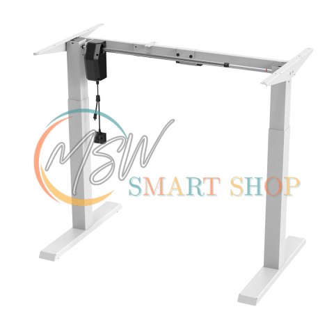 Biurko elektryczne regulacja wys. Ergo Office, max wys 123cm, max - 70 kg, bez blatu do pracy stojąco siedzącej, białe, ER-403W