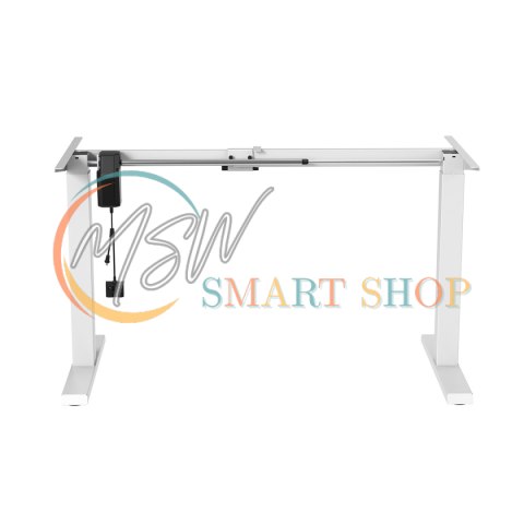 Biurko elektryczne regulacja wys. Ergo Office, max wys 123cm, max - 70 kg, bez blatu do pracy stojąco siedzącej, białe, ER-403W