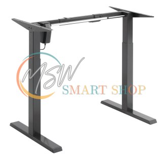 Biurko elektryczne z regulacją wys Ergo Office, szare, max wys 123cm , 80 kg - bez blatu, do pracy stojąco siedzącej, ER-433