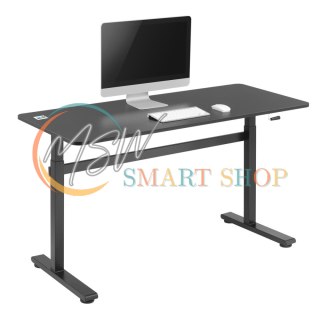 Biurko ręczna regulacja wys Ergo Office, max 40 kg, max wys 117cm, z blatem do pracy stojąco siedzącej, ER-401 B