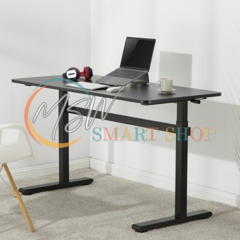 Biurko ręczna regulacja wys Ergo Office, max 40 kg, max wys 117cm, z blatem do pracy stojąco siedzącej, ER-401 B