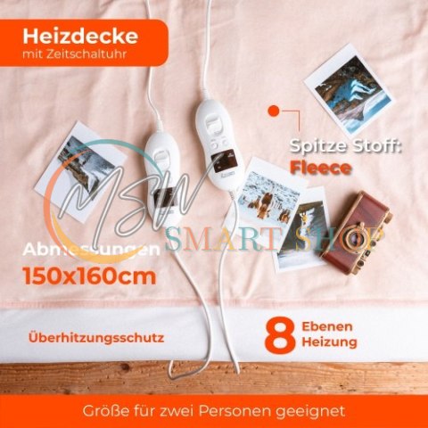 CR 7424 Elektryczny koc podkładowy z czasomierzem (2) CR 7424 Elektryczny koc podkładowy z czasomierzem (2)