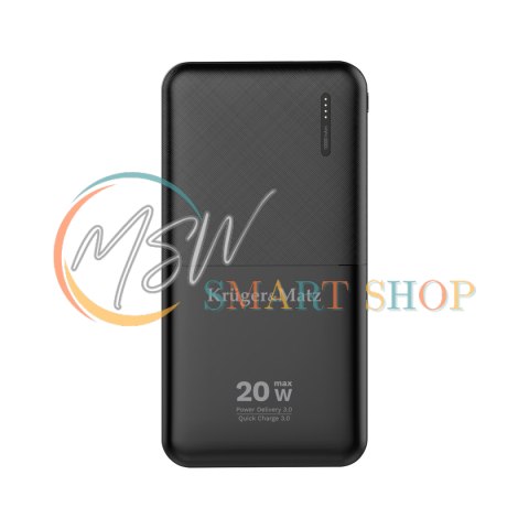 PowerBank Kruger&Matz 10000 mAh Li-pol z funkcją QC oraz PD PowerBank Kruger&Matz 10000 mAh Li-pol z funkcją QC oraz PD