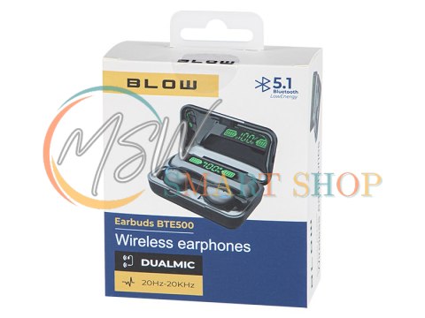 32-819# Słuchawki blow earbuds bte500 black 32-819# Słuchawki blow earbuds bte500 black