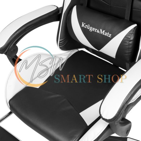 Fotel gamingowy Kruger&Matz GX-150 Czarno-biały