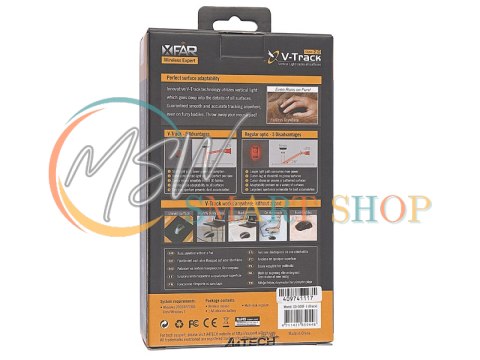 Mysz A4TECH V-TRACK G9-500F-1 Black RF NANO Mysz A4TECH V-TRACK G9-500F-1 Black RF NANO