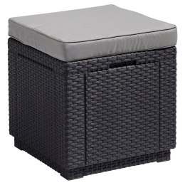 Siedzisko z poduszką Cube With Cushion grafitowe