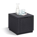 Siedzisko z poduszką Cube With Cushion grafitowe