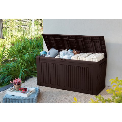 Skrzynia ogrodowa Keter Comfy 270L brązowa Skrzynia ogrodowa Keter Comfy 270L brązowa