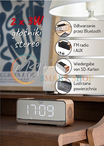 AD 1190 copper Radiobudzik bezprzewodowy AD 1190 copper Radiobudzik bezprzewodowy
