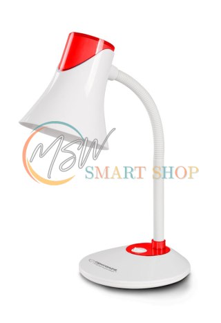 ELD111R Esperanza lampka biurkowa e27 polaris czerwona