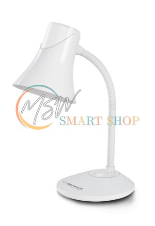 ELD111W Esperanza lampka biurkowa e27 polaris biała