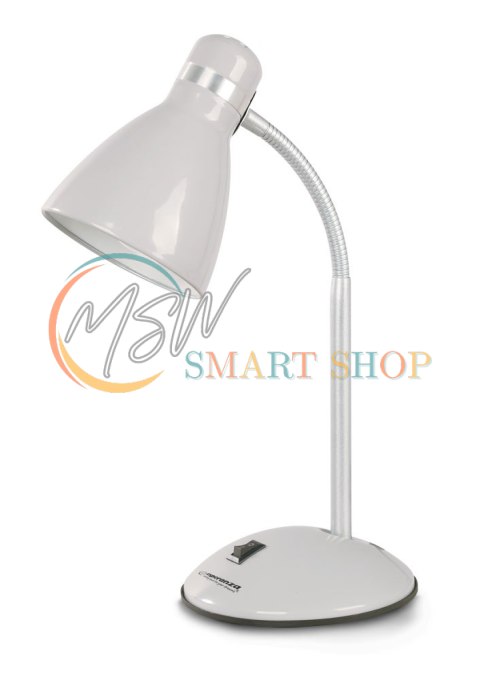 ELD113W Esperanza lampka biurkowa e27 alkes biała ELD113W Esperanza lampka biurkowa e27 alkes biała