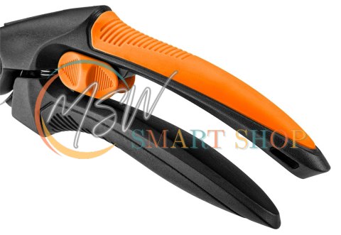Sekator by-pass 210 mm, zakres do 20 mm, materiał: PP, uchwyt pokryty gumą TPR Sekator by-pass 210 mm, zakres do 20 mm, materiał: PP, uchwyt pokryty gumą TPR