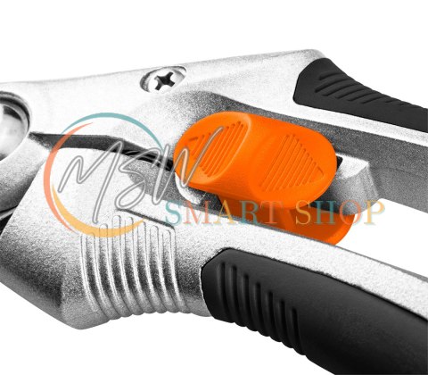 Sekator bypass 210 mm, zakres do 20 mm, aluminiowy, uchwyt pokryty gumą TPR Sekator bypass 210 mm, zakres do 20 mm, aluminiowy, uchwyt pokryty gumą TPR