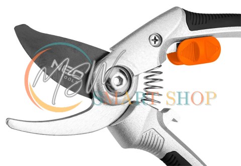 Sekator bypass 210 mm, zakres do 20 mm, aluminiowy, uchwyt pokryty gumą TPR Sekator bypass 210 mm, zakres do 20 mm, aluminiowy, uchwyt pokryty gumą TPR