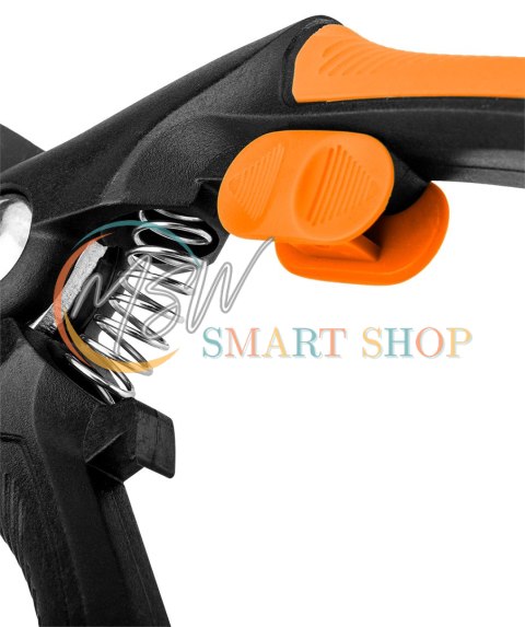 Sekator kowadełkowy 210 mm, zakres do 20 mm, materiał: PP, uchwyt pokryty gumą TPR Sekator kowadełkowy 210 mm, zakres do 20 mm, materiał: PP, uchwyt pokryty gumą TPR