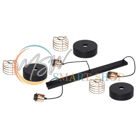 CHIRO lampa wisząca, moc max. 3x60W, E27, czarna CHIRO lampa wisząca, moc max. 3x60W, E27, czarna