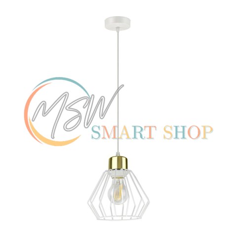 WAYA lampa wisząca, moc max. 1x60W, E27, biała WAYA lampa wisząca, moc max. 1x60W, E27, biała