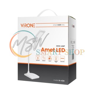 AMET LED DIM 6W, lampka biurkowa, 360lm, 3000K, biała, funkcja ściemniania