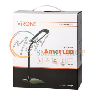 AMET LED DIM 6W, lampka biurkowa, 360lm, 3000K, czarna, funkcja ściemniania