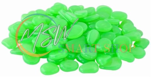 Kamienie świecące - zestaw 100szt zielone