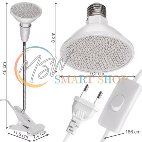 Lampa 200 LED do wzrostu uprawy roślin Lampa 200 LED do wzrostu uprawy roślin