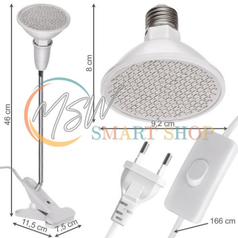 Lampa 200 LED do wzrostu uprawy roślin Lampa 200 LED do wzrostu uprawy roślin