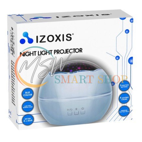 Lampka nocna z projektorem- niebieska LP16858 Lampka nocna z projektorem- niebieska LP16858