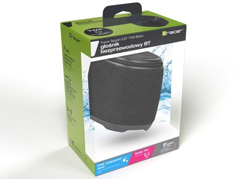 Głośniki TRACER Splash S TWS BT BLACK Głośniki TRACER Splash S TWS BT BLACK