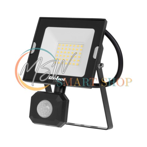 Reflektor LED 30W z sensorem ruchu i zmierzchu, 4000K, 230V Reflektor LED 30W z sensorem ruchu i zmierzchu, 4000K, 230V