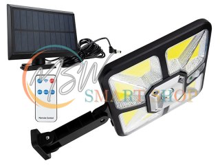 67-500# Lampa uliczna solarna z przewodem 5m 9cob z pilotem