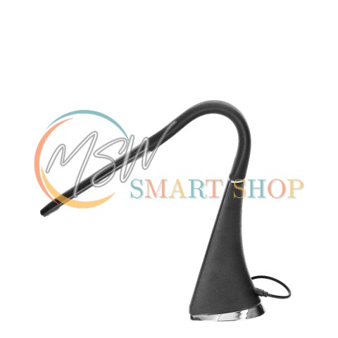 DOLOMIT LED 5W, lampka biurkowa z budzikiem, 400lm, 4000K, czarna