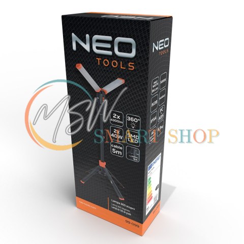 Lampa podwójna 360 stopni 2x4300lm