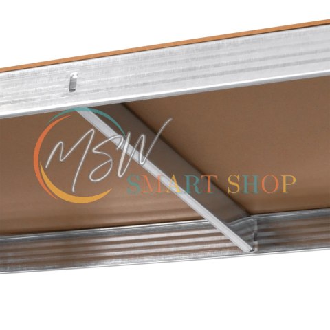 Regał metalowy magazynowy 180x90x40 srebrny Rebel