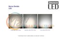 Świetlówka led 60cm 9w t8 3000k g13 ciepła przezroczysta jednostronna