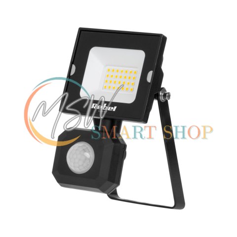 Reflektor LED 20W z sensorem ruchu i zmierzchu, 4000K, 230V Reflektor LED 20W z sensorem ruchu i zmierzchu, 4000K, 230V