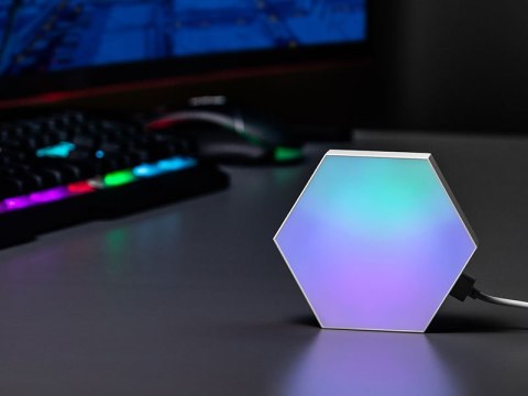 Sześciokątne lampy RGB Tracer Ambience - Smart Hexagon Sześciokątne lampy RGB Tracer Ambience - Smart Hexagon