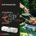 AD 6729 Sztućce do grilla ? zestaw w aluminiowej walizce